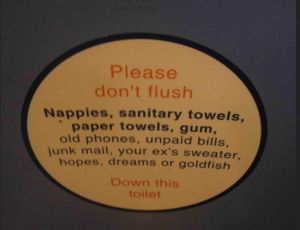 Don't flush