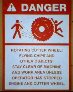 giant rotating blade