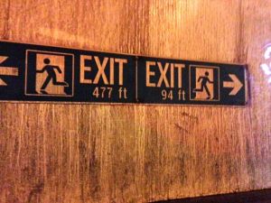 Exit stage right or left
